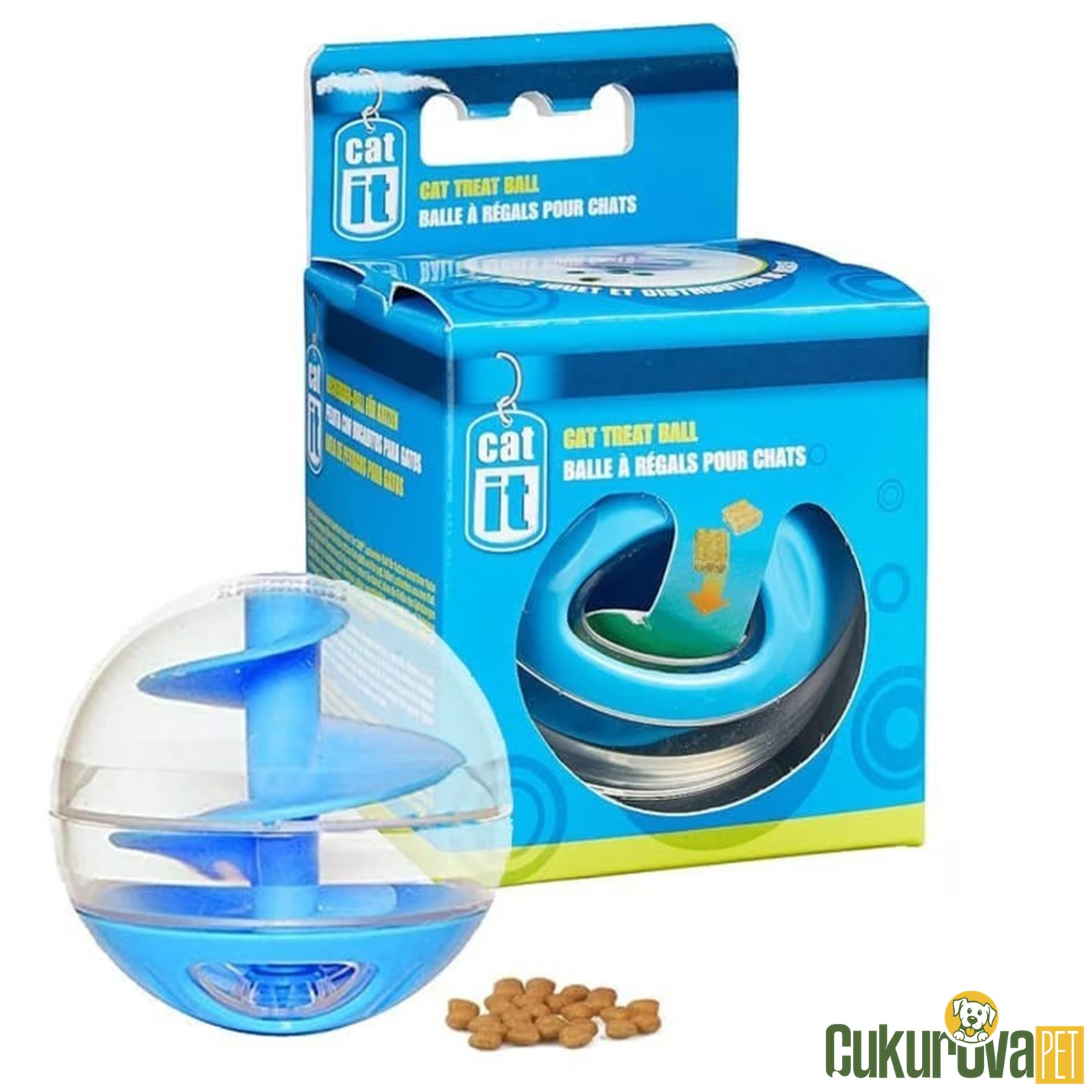 Catit Kedi̇ Ödül Maması Topu Mavi̇