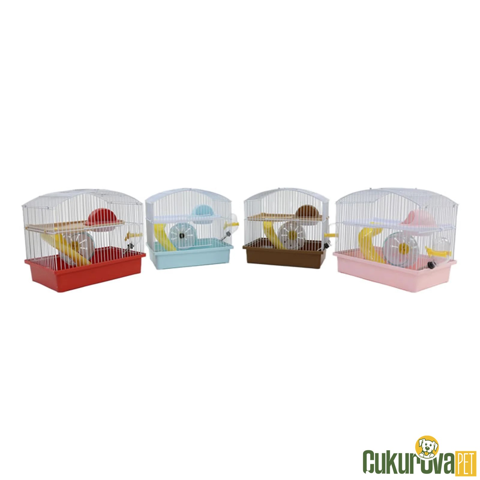 Dayang Oval Çatılı Hamster Kafesi Çeşitli Renkli - 27 x 20.5 x 25 Cm