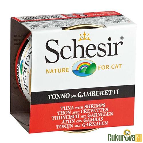 SCHESIR TON BALIKLI KARİDESLİ JÖLELİ KEDİ KONSERVESİ - 85 GR