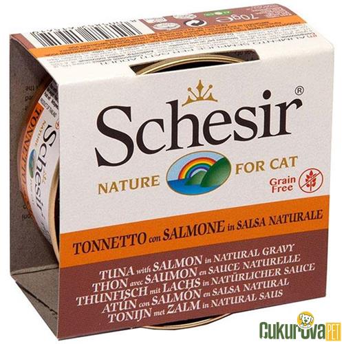 SCHESIR SOSLU TON VE SOMONLU KEDİ KONSERVESİ - 70 GR