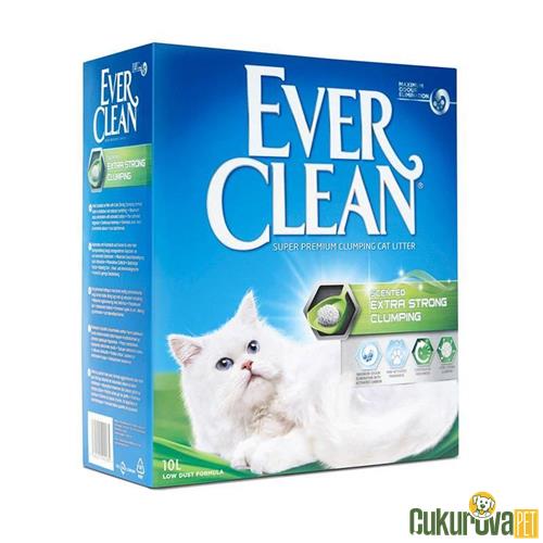 EVER CLEAN EXTRA STRENGTH EKSTRA GÜÇLÜ KOKULU TOPAKLANAN KEDİ KUMU 10 L