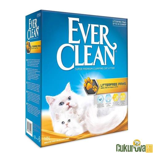 EVER CLEAN LITTERFREE PAWS PATİLERE YAPIŞMAYAN TOPAKLANAN KEDİ KUMU 10 L