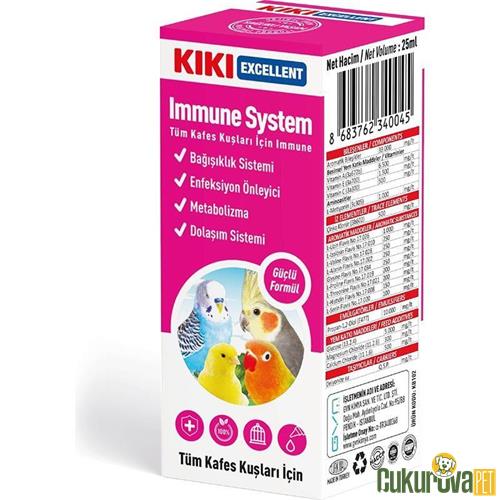 KIKI EXCELLENT IMMUNE SYSTEM KUŞ BAĞIŞIKLIK GÜÇLENDİRİCİ 25 ML