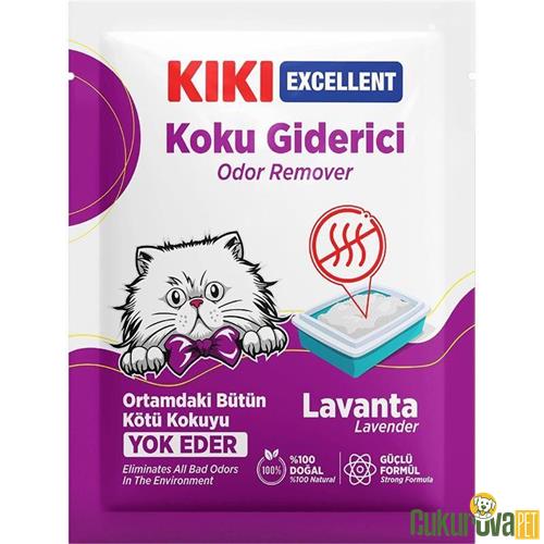 KIKI EXCELLENT LAVANTA ÇİÇEĞİ KOKULU KEDİ KUMU KOKU GİDERİCİ 25 GR