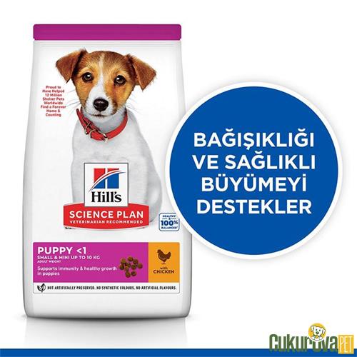 HILL'S SCIENCE PLAN HEALTHY DEVELOPMENT KÜÇÜK IRK TAVUKLU YAVRU KÖPEK MAMASI 1,5 KG