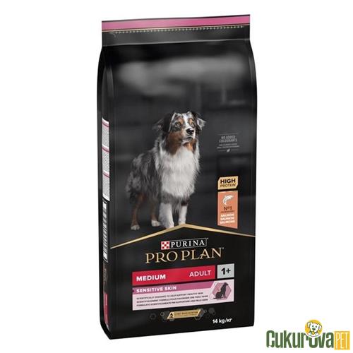 PRO PLAN SENSITIVE SKIN SOMONLU YETİŞKİN KÖPEK MAMASI 14 KG