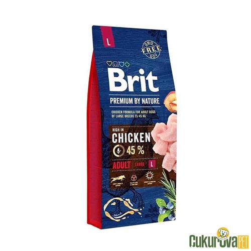 BRIT PREMIUM NATURE TAVUKLU BÜYÜK IRK YETİŞKİN KÖPEK MAMASI 15 KG