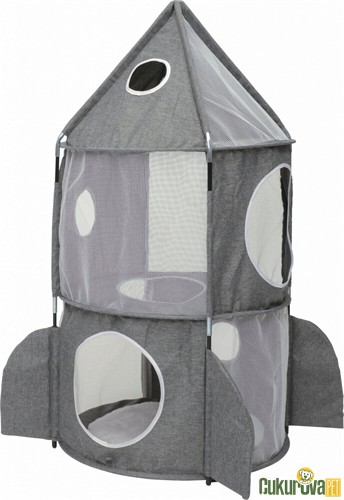 Catit Vesper Uzay Gemisi Kedi Tüneli Gri 50 x 50 x 90 Cm