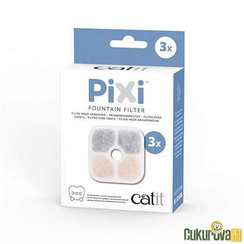 CATIT PIXI KEDİLER İÇİN OTOMATİK SU KABI FİLTRESİ 3'LÜ