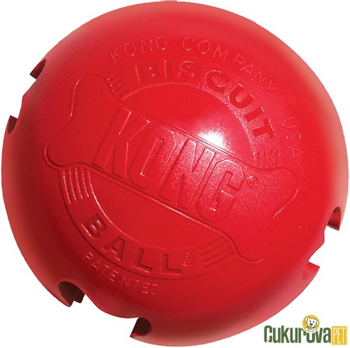 Kong Biscuit Ball Top Köpek Oyuncağı Kırmızı S / 5.5 Cm