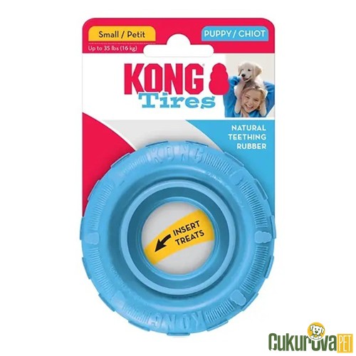 Kong Tyres Puppy Yavru Köpek Oyuncağı S - 9 Cm