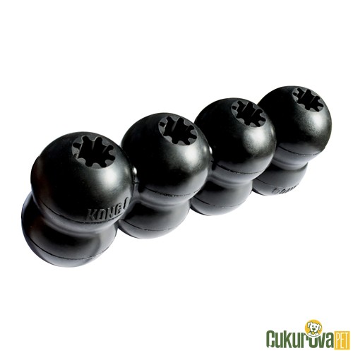 Kong Goodie Ribbon Dayanıklı Ödül Hazneli Köpek Oyuncağı Siyah - M / 18 Cm