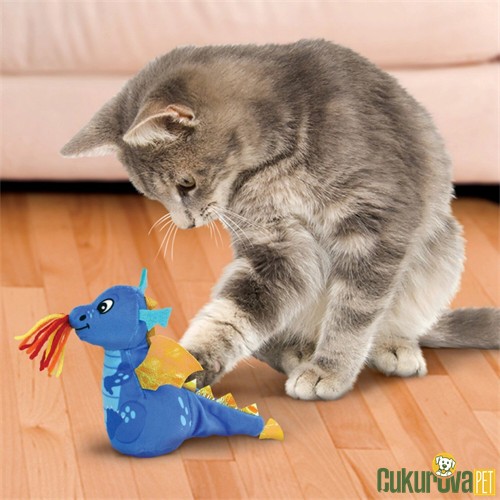 Kong Enchanted Ejderha Catnipli Hışırtılı Peluş Kedi Oyuncağı 12 Cm