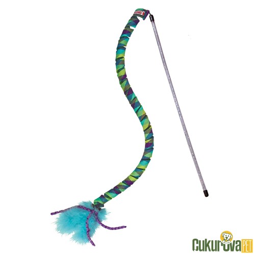 Kong Tüylü ve Oyuncaklı Kedi Oltası 40 Cm