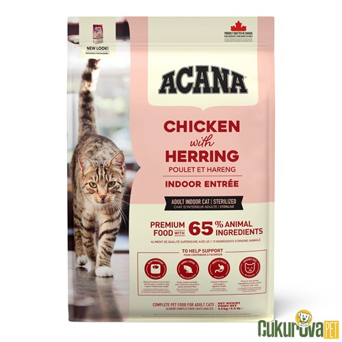 Acana Indoor Entree Sterilised Kısırlaştırılmış Kedi Maması 4.5 Kg