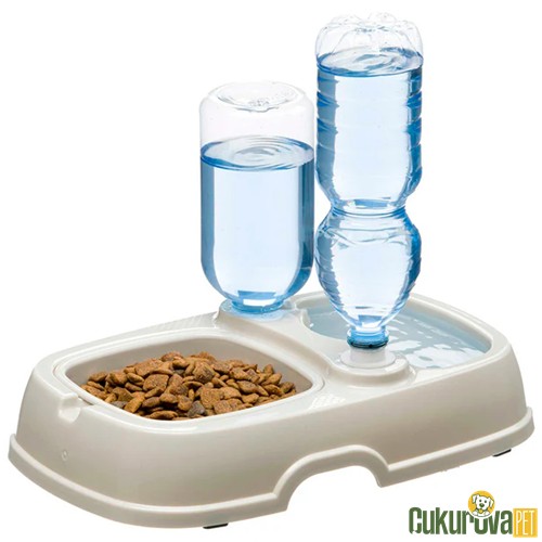 Ferplast Tota 2 Kedi & Köpek Mama Ve Su Kabı Şişeli 600 Ml / 33 x 20.5 x 21.5 Cm