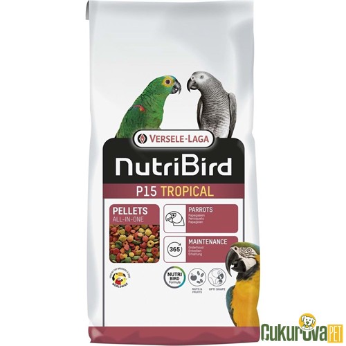 VERSELE LAGA NUTRIBIRD P15 TROPİKAL KUŞ PELLET YEM 10 KG