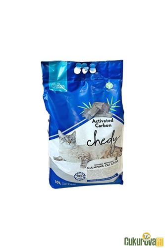 CHEDY AKTİF KARBON TOPAKLANAN KEDİ KUMU 10 L