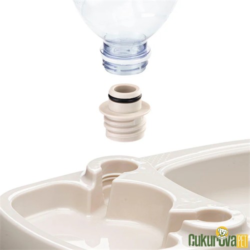 Ferplast Tota 2 Kedi & Köpek Mama Ve Su Kabı Şişeli 600 Ml / 33 x 20.5 x 21.5 Cm