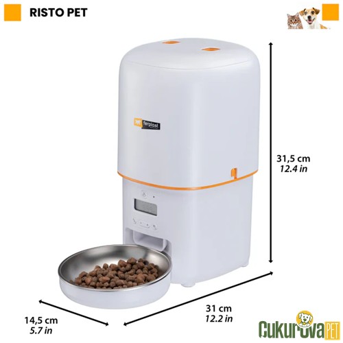 Ferplast Kedi̇ & Köpek Mama Kabı Risto Pet Otomatik