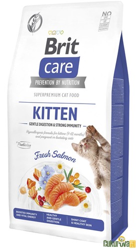 BRIT CARE GENTLE DIGESTION & STRONG IMMUNITY SOMONLU TAHILSIZ YAVRU KEDİ MAMASI 7 KG