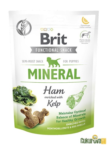 BRIT MİNERAL JAMBON VE DENİZ YOSUNLU YAVRU KÖPEK ÖDÜLÜ 150 GR