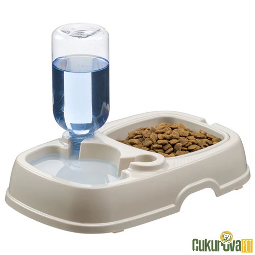 Ferplast Tota 2 Kedi & Köpek Mama Ve Su Kabı Şişeli 600 Ml / 33 x 20.5 x 21.5 Cm