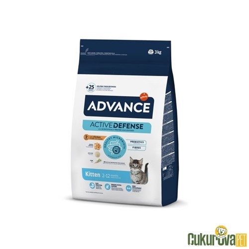 ADVANCE TAVUKLU VE PİRİNÇLİ YAVRU KEDİ MAMASI 3 KG