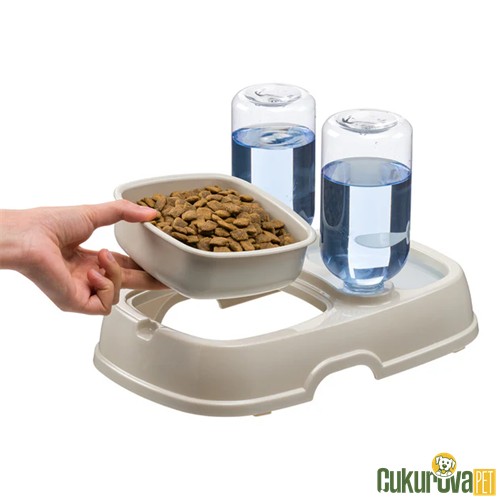 Ferplast Tota 2 Kedi & Köpek Mama Ve Su Kabı Şişeli 600 Ml / 33 x 20.5 x 21.5 Cm
