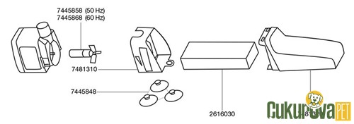 Eheim Mini Flat 2203 Akvaryum İç Filtre