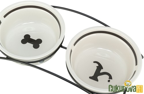 Trixie Seramik Kedi & Köpek Mama ve Su Kabı Seti 2 x 600 Ml