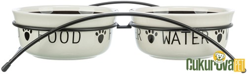 Trixie Seramik Kedi & Köpek Mama ve Su Kabı Seti 2 x 600 Ml