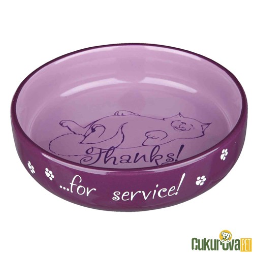 Trixie Kedi & Köpek Seramik Mama Ve Su Kabı Karışık Renkli 300 Ml - 15 Cm