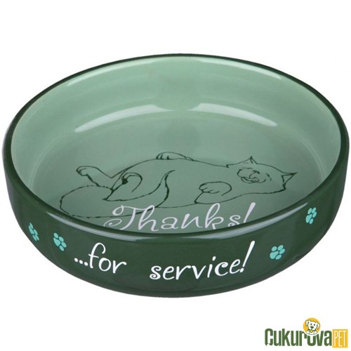 Trixie Kedi & Köpek Seramik Mama Ve Su Kabı Karışık Renkli 300 Ml - 15 Cm