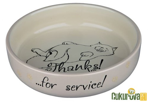 Trixie Kedi & Köpek Seramik Mama Ve Su Kabı Karışık Renkli 300 Ml - 15 Cm