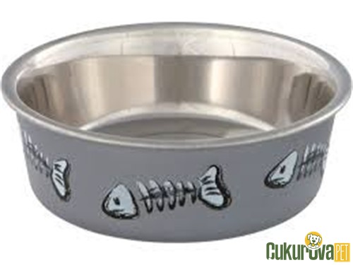 Trixie Kedi & Köpek Paslanmaz Mama Ve Su Kabı Karışık Renkli 300 Ml - 12 Cm