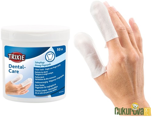 Trixie Dental Care Kedi & Köpek Diş Temizleme Mendili 50 Adet