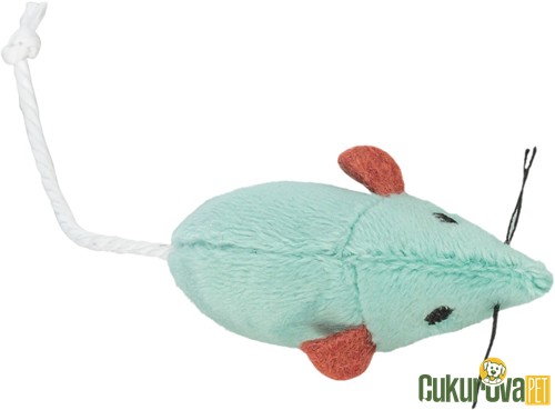 Trixie Kedi Otlu Peluş Fare Kedi Oyuncağı Karışık Renkli 5 Cm - 1 Adet