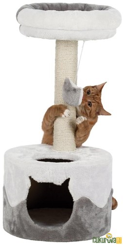 Trixie Tırmalama Tahtası ve Evi Beyaz - Gri 71 Cm