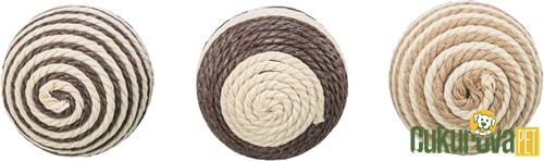 Trixie İp Sargılı Kedi Topu Karışık Çeşitli 4.5 Cm - 1 Adet