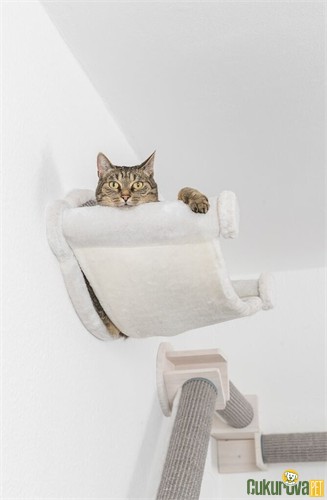 Trixie Kedi Hamağı ve Yatağı Beyaz - Gri 23 x 54 x 33 Cm