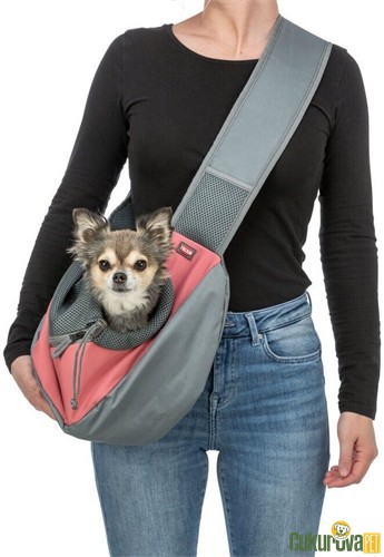 Trixie Sling Ana Kucağı Kedi & Köpek Taşıma Çantası Pembe - 50 x 25 x 18 Cm