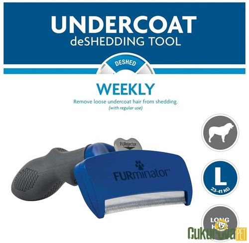 Furminator UnderCoat Uzun Tüylü Köpek Tarağı L - 9.5 Cm