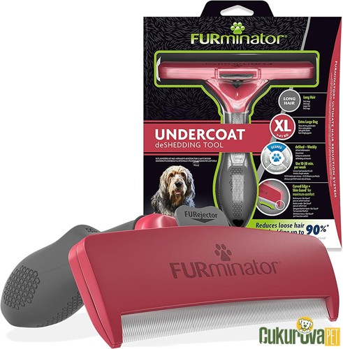 Furminator UnderCoat Long Hair Uzun Tüylü Köpek Tarağı XL - 11.5 Cm