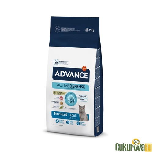 ADVANCE STERILISED HİNDİLİ YETİŞKİN KEDİ MAMASI 15 KG
