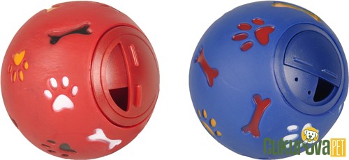 Flamingo Tarvos Ödül Hazneli Top Köpek Oyuncağı Farklı Renkli - 7 Cm