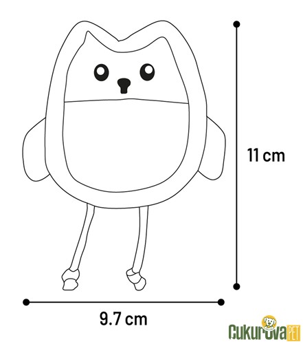 Flamingo Kagra Baykuş ve Fare Kedi Oyuncağı 8 Cm