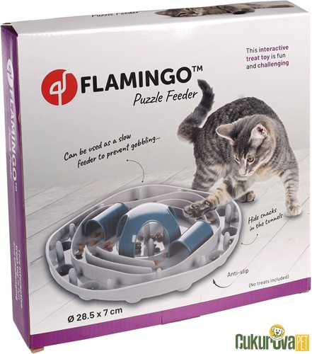 Flamingo Hanto Labirentli Ödül Hazneli Kedi Oyuncağı Gri 28.5 Cm