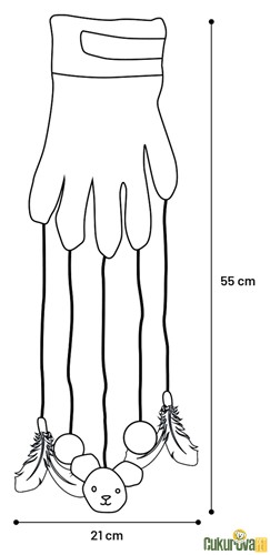 Flamingo Marion Tüylü Toplu Eldiven Kedi Oyuncağı 55 Cm