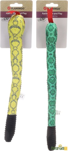 Flamingo Sissco Yılan Peluş Kedi Oyuncağı Karışık Renki 37 Cm